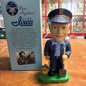 Vintage Ivar's Fisherman Bobblehead Figurine with box